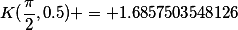 Complete elliptic integral of the first kind