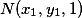 M(x_0,y_0,1)